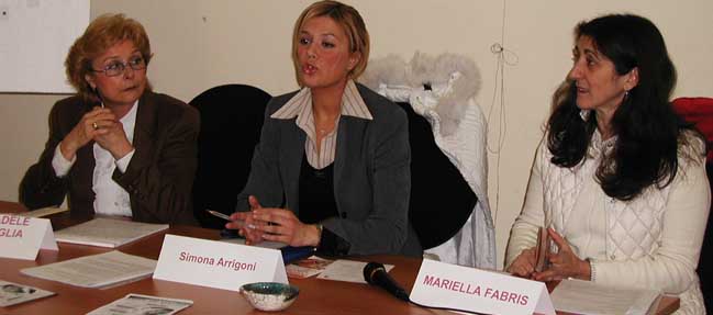 Da sinistra: Maria Adele Garavaglia, Simona Arrigoni e Mariella Fabris
